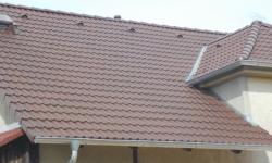 Detail plochy střechy a úžlabí