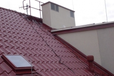 Plocha střechy, detail výlezu