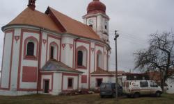 Celkový pohled s dokončenou severní stranou Celkový pohled s dokončenou severní stranou